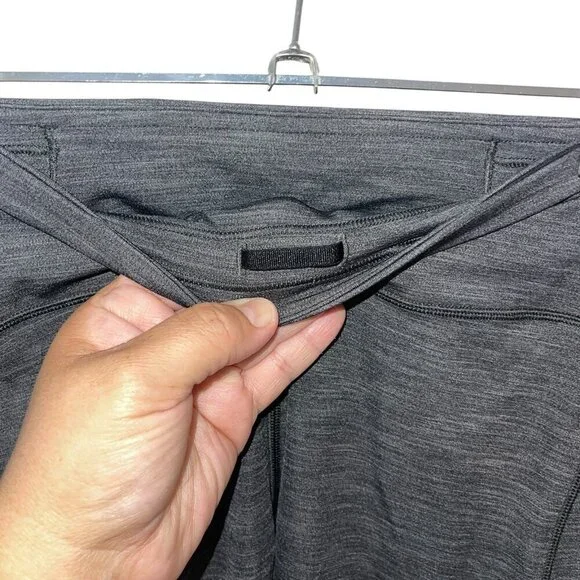 Lululemon Speed Up 28" Heathered Black Pocket Leggings Size 10 W5CM8S Luxtreme - Picture 4 of 10